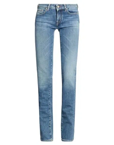 Jacob Cohёn Woman Jeans Blue Size 24 Cotton, Elastane
