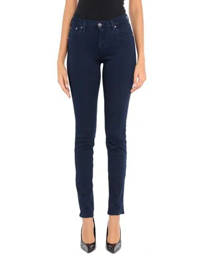 JACOB COHЁN JACOB COHЁN WOMAN JEANS BLUE SIZE 26 COTTON, POLYESTER, ELASTANE