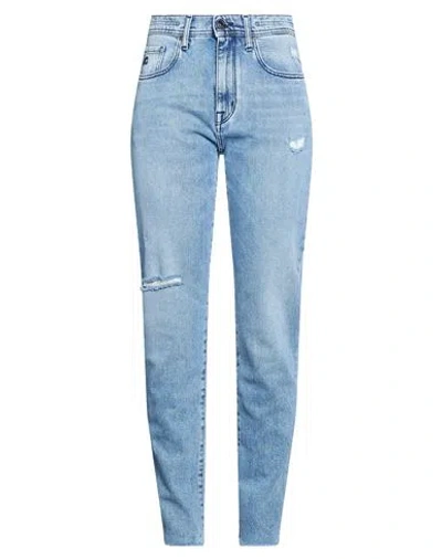 Jacob Cohёn Woman Jeans Blue Size 26 Cotton, Elastane In Multi