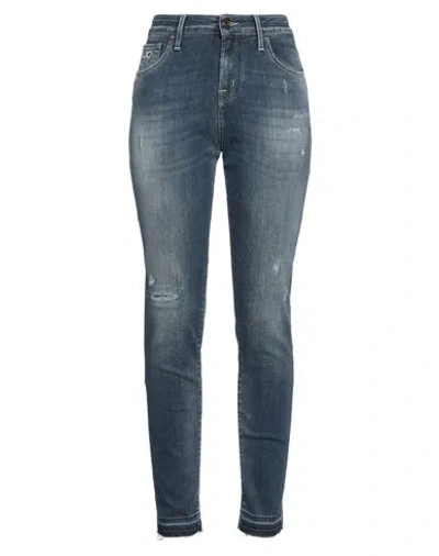 Jacob Cohёn Woman Jeans Blue Size 26 Cotton, Elastomultiester, Elastane