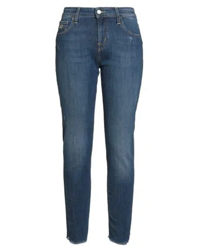 Jacob Cohёn Woman Jeans Blue Size 26 Cotton, Viscose, Elastane, Polyester