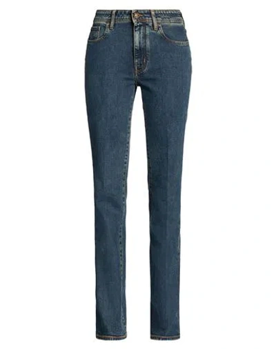 Jacob Cohёn Woman Jeans Blue Size 27 Cotton, Lyocell, Elastane In Multi