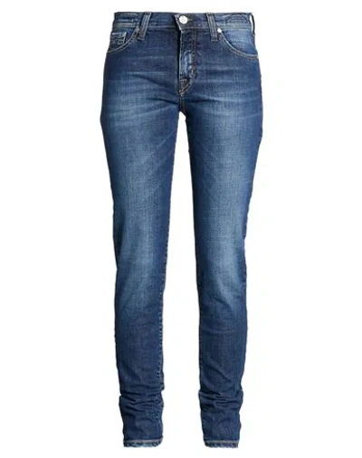 Jacob Cohёn Woman Jeans Blue Size 28 Cotton, Elastane