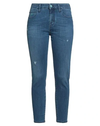 Jacob Cohёn Woman Jeans Blue Size 29 Cotton, Elastomultiester, Elastane