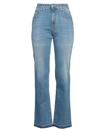Jacob Cohёn Woman Jeans Blue Size 29 Cotton, Elastomultiester, Elastane, Polyester