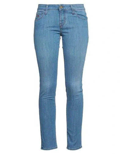JACOB COHЁN JACOB COHЁN WOMAN JEANS BLUE SIZE 29 COTTON, POLYESTER, LYOCELL, ELASTANE