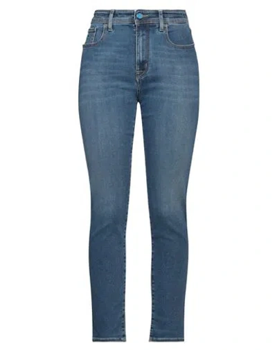 Jacob Cohёn Woman Jeans Blue Size 30 Cotton, Polyester, Elastane