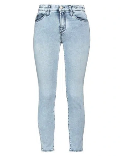 Jacob Cohёn Woman Jeans Blue Size 31 Cotton, Elastomultiester, Elastane, Polyester