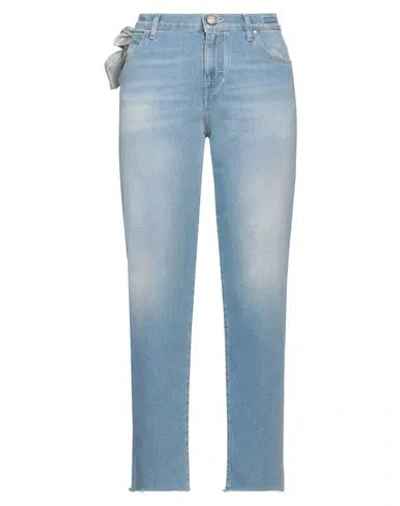 Jacob Cohёn Woman Jeans Blue Size 32 Cotton, Elastomultiester