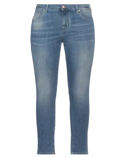 Jacob Cohёn Woman Jeans Blue Size 32 Cotton, Lyocell, Polyester, Elastane