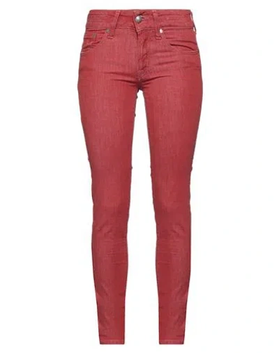 JACOB COHЁN JACOB COHЁN WOMAN JEANS BRICK SIZE 27 COTTON, ELASTANE