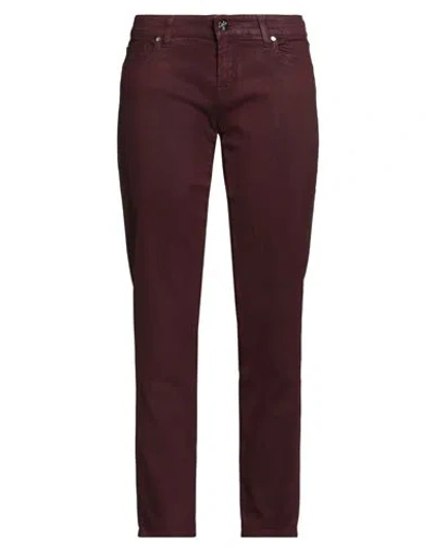 Jacob Cohёn Woman Jeans Burgundy Size 31 Lyocell, Cotton, Elastane In Red