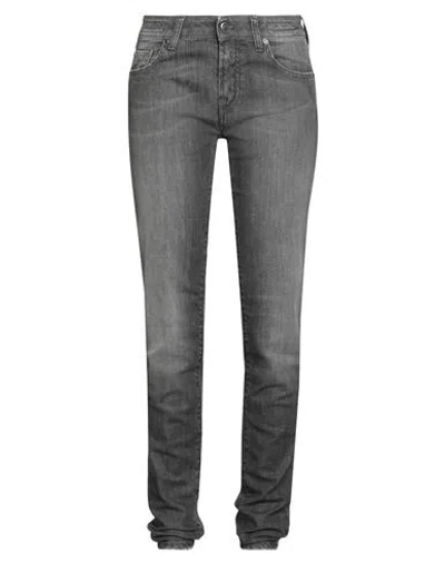 Jacob Cohёn Woman Jeans Charcoal Size 27 Cotton, Elastane In Gray