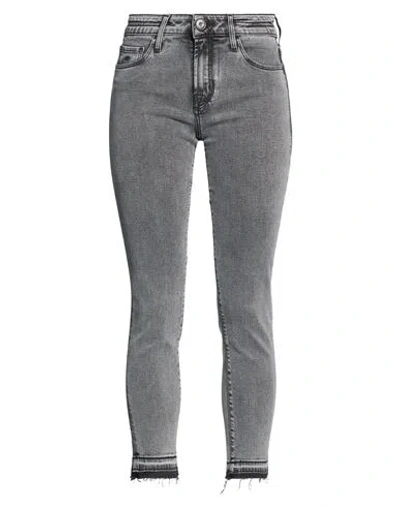 Jacob Cohёn Woman Jeans Charcoal Size 28 Lyocell, Cotton, Polyester, Modal, Elastane In Gray