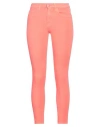 Jacob Cohёn Woman Jeans Coral Size 25 Cotton, Lyocell, Polyester, Elastane In Orange