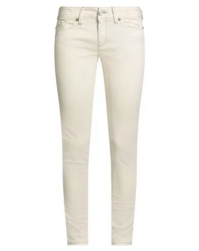 Jacob Cohёn Woman Jeans Cream Size 27 Cotton, Lycra In Neutral