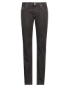 Jacob Cohёn Woman Jeans Dark Brown Size 32 Cotton, Polyester, Polyamide, Elastane In Brown