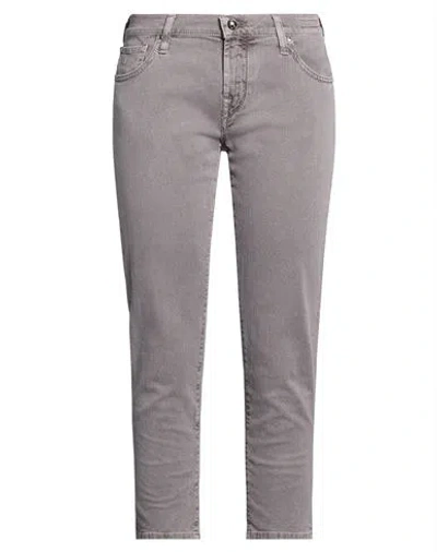 Jacob Cohёn Woman Jeans Grey Size 28 Cotton, Elastane