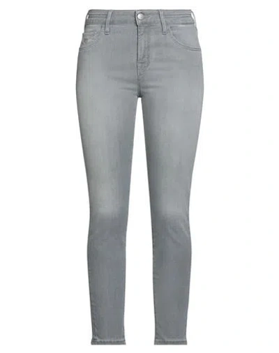 Jacob Cohёn Woman Jeans Grey Size 29 Cotton, Lyocell, Elastane, Elastomultiester In Gray