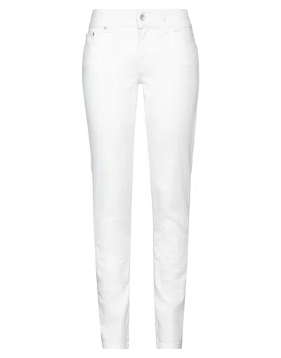 Jacob Cohёn Woman Jeans Ivory Size 30 Cotton, Polyester, Elastane In White