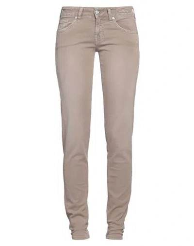 JACOB COHЁN JACOB COHЁN WOMAN JEANS KHAKI SIZE 26 COTTON, ELASTANE
