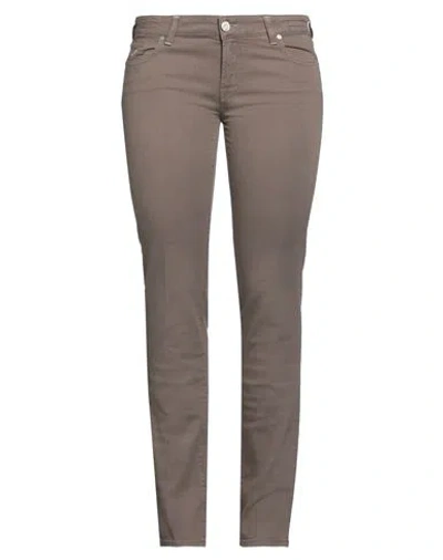 Jacob Cohёn Woman Jeans Khaki Size 32 Cotton, Elastane In Beige