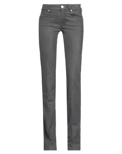 Jacob Cohёn Woman Jeans Lead Size 25 Cotton, Polyester, Elastane In Gray