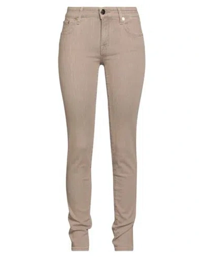 Jacob Cohёn Woman Jeans Light Brown Size 29 Cotton, Viscose, Elastane In Neutral