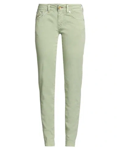 Jacob Cohёn Woman Jeans Light Green Size 27 Cotton, Elastane