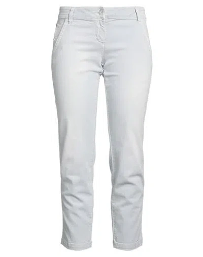 Jacob Cohёn Woman Jeans Light Grey Size 32 Cotton, Elastane In White