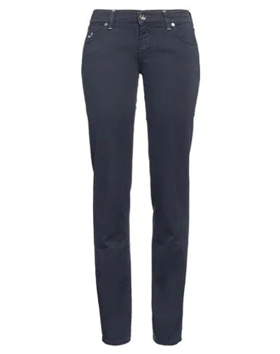 Jacob Cohёn Woman Jeans Midnight Blue Size 29 Cotton, Elastane In Blue
