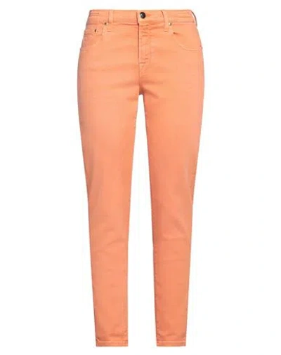 JACOB COHЁN JACOB COHЁN WOMAN JEANS ORANGE SIZE 26 LYOCELL, COTTON, POLYESTER, ELASTANE