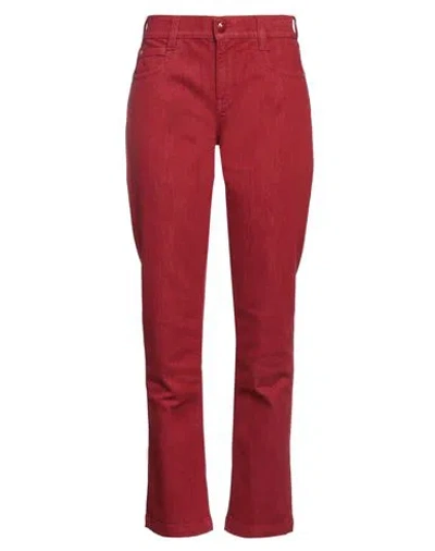 Jacob Cohёn Woman Jeans Red Size 27 Cotton, Elastane
