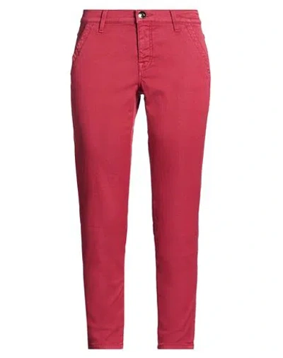 Jacob Cohёn Woman Jeans Red Size 27 Cotton, Polyester, Elastane