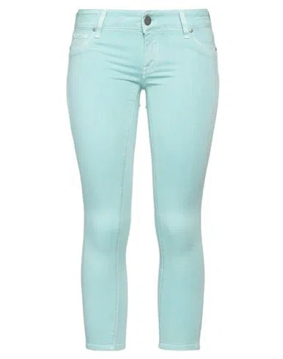 Jacob Cohёn Woman Jeans Turquoise Size 27 Cotton, Modal, Lyocell, Polyurethane In Green
