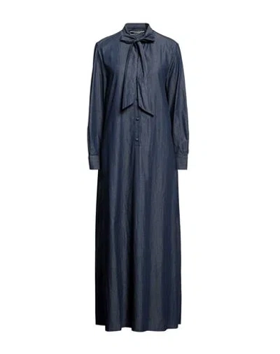 Jacob Cohёn Woman Maxi Dress Blue Size 8 Cotton