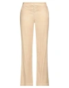 Jacob Cohёn Woman Pants Beige Size 12 Linen, Lyocell, Elastane, Polyester, Cotton