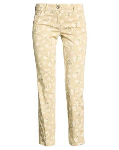 Jacob Cohёn Woman Pants Beige Size 25 Cotton, Elastane In Metallic