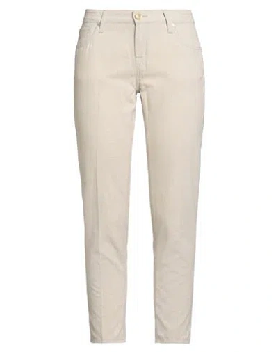 Jacob Cohёn Woman Pants Beige Size 27 Cotton In Neutral