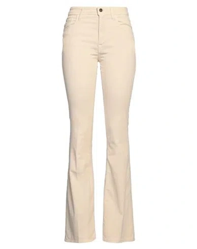 Jacob Cohёn Woman Pants Beige Size 30 Cotton, Lyocell, Elastane, Polyester