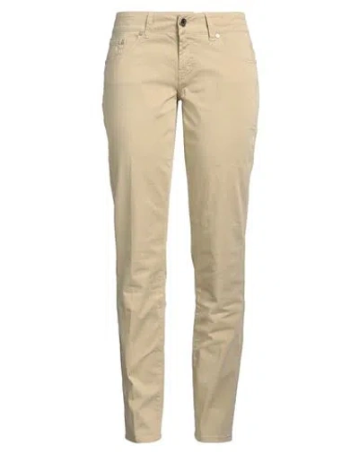 Jacob Cohёn Woman Pants Beige Size 32 Cotton, Elastane In Gray