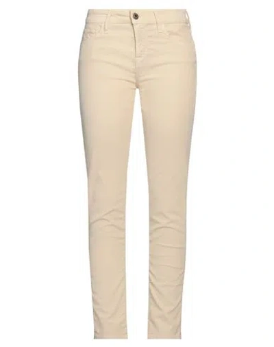 Jacob Cohёn Woman Pants Beige Size 32 Cotton, Lyocell, Elastane