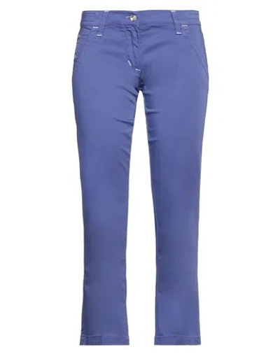 Jacob Cohёn Woman Pants Blue Size 28 Cotton, Elastane