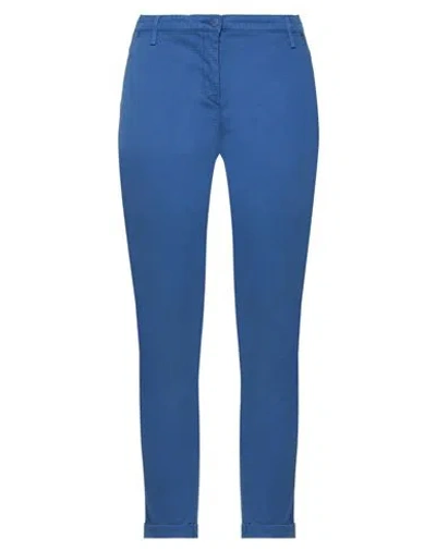 Jacob Cohёn Woman Pants Bright Blue Size 32 Cotton, Lyocell, Elastane