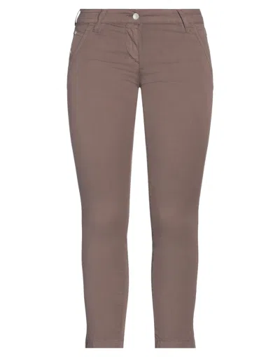 Jacob Cohёn Cropped Pants In Brown