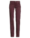 Jacob Cohёn Woman Pants Burgundy Size 27 Cotton, Elastane In Red