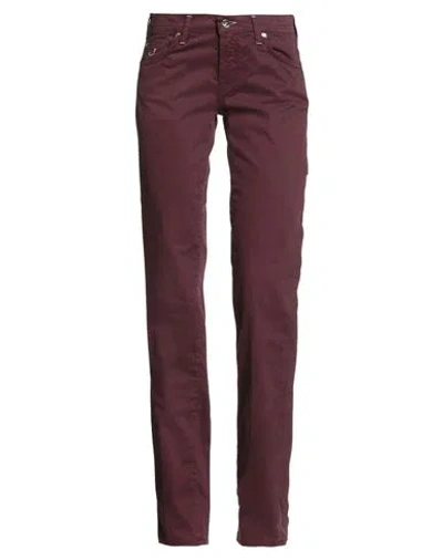 Jacob Cohёn Woman Pants Burgundy Size 27 Cotton, Elastane In Red