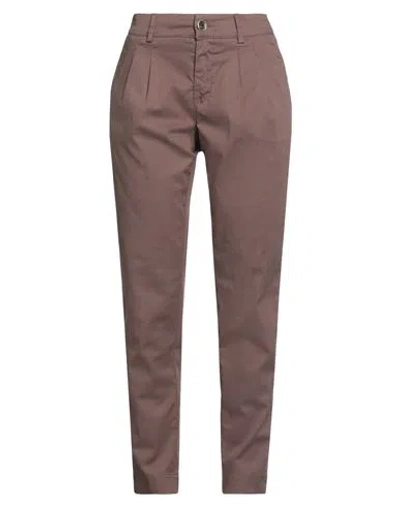 Jacob Cohёn Woman Pants Chocolate Brown Size 28 Cotton, Elastane