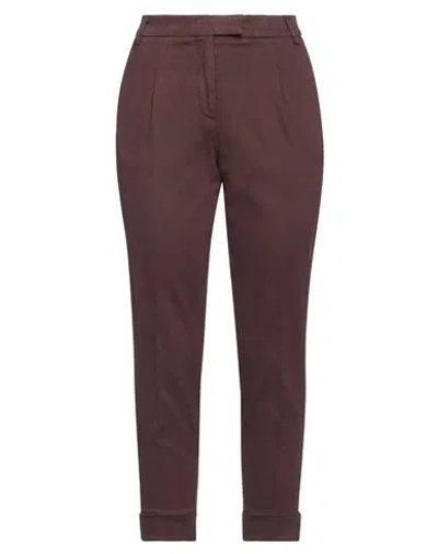 Jacob Cohёn Woman Pants Chocolate Brown Size 6 Cotton, Viscose, Elastane, Polyester