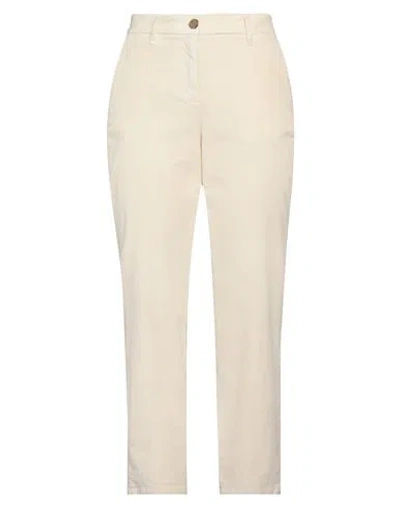 Jacob Cohёn Woman Pants Cream Size 10 Cotton, Polyester, Elastane In White